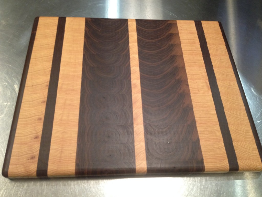Large end grain cutting board